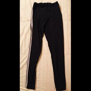 Double Stripe Black Leggings